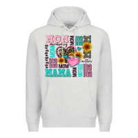 Dove Grey mom mama mommy with hearts Premium Hoodie - AdoDesignShop
