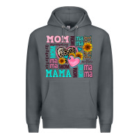 Rock mom mama mommy with hearts Premium Hoodie - AdoDesignShop