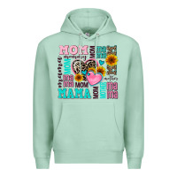 Seafoam mom mama mommy with hearts Premium Hoodie - AdoDesignShop