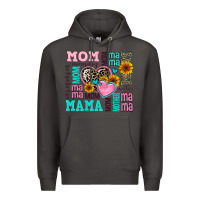 Smoke mom mama mommy with hearts Premium Hoodie - AdoDesignShop