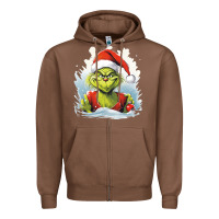 Chestnut Grinch Zipper Hoodie - Unal Design