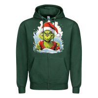 Sports Green Grinch Zipper Hoodie - Unal Design