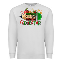 Dove Grey christmas educator pencil Premium Sweatshirt - FaDigitalArtStudio