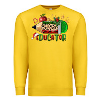 Lemon christmas educator pencil Premium Sweatshirt - FaDigitalArtStudio