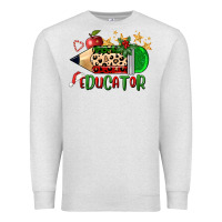 Oatmeal Heather christmas educator pencil Premium Sweatshirt - FaDigitalArtStudio