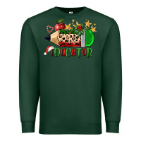 Sports Green christmas educator pencil Premium Sweatshirt - FaDigitalArtStudio