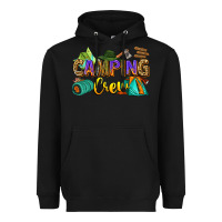 Black camping crew Heavyweight Hoodie - Zillion Design Studio
