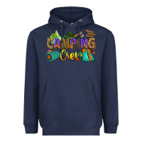 Navy camping crew Heavyweight Hoodie - Zillion Design Studio
