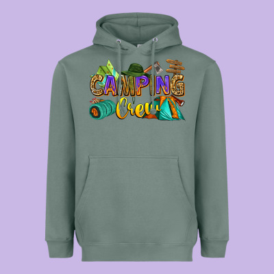 Camping Crew Heavyweight Hoodie Designed By Zillion Design Studio