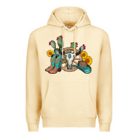 Pina Colada wheel bull skull western cowboy Premium Hoodie - AdoDesignShop