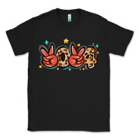Black 2024 stars and leopard Classic Tee - MaliasSmallBusiness