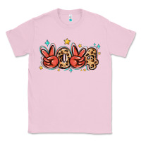 Bubblegum Pink 2024 stars and leopard Classic Tee - MaliasSmallBusiness