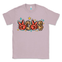 Lilac 2024 stars and leopard Classic Tee - MaliasSmallBusiness