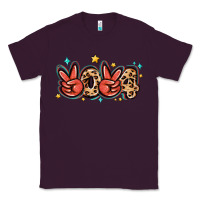 Plum 2024 stars and leopard Classic Tee - MaliasSmallBusiness