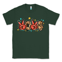 Sports Green 2024 stars and leopard Classic Tee - MaliasSmallBusiness