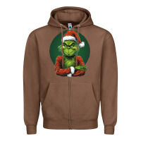 Chestnut Grinch Zipper Hoodie - Unal Design