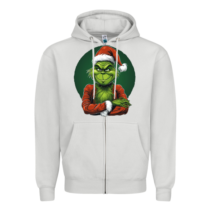 Grinch Zipper Hoodie by Unal Design | Teevron