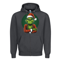 Smoke Grinch Zipper Hoodie - Unal Design