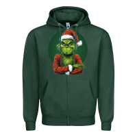 Sports Green Grinch Zipper Hoodie - Unal Design