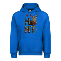Cobalt Deer Hunting Usa Flag Urban Hoodie - LillyAllenDesigns