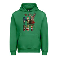 Emerald Deer Hunting Usa Flag Urban Hoodie - LillyAllenDesigns