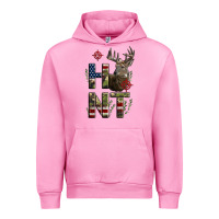 Fuchsia Pink Deer Hunting Usa Flag Urban Hoodie - LillyAllenDesigns
