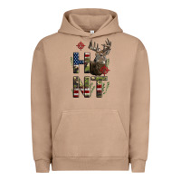Pigment Burro Deer Hunting Usa Flag Urban Hoodie - LillyAllenDesigns