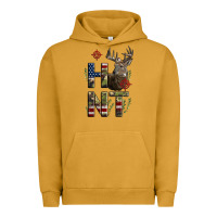 Pigment Peanut Butter Deer Hunting Usa Flag Urban Hoodie - LillyAllenDesigns