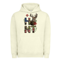 Pigment Pistachio Deer Hunting Usa Flag Urban Hoodie - LillyAllenDesigns