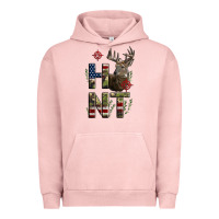 Pigment Salmon Deer Hunting Usa Flag Urban Hoodie - LillyAllenDesigns
