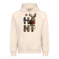 Sandshell Deer Hunting Usa Flag Urban Hoodie - LillyAllenDesigns