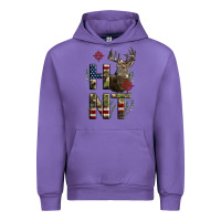 Tulip Deer Hunting Usa Flag Urban Hoodie - LillyAllenDesigns