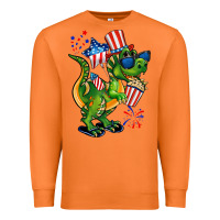 Carrot 4th of July T-Rex Premium Sweatshirt - CowGirlArtShop