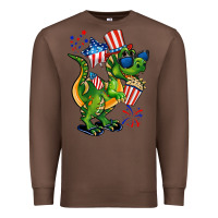 Chestnut 4th of July T-Rex Premium Sweatshirt - CowGirlArtShop