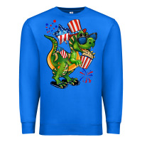 True Royal 4th of July T-Rex Premium Sweatshirt - CowGirlArtShop