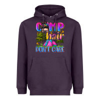 Plum camp hair don't care Heavyweight Hoodie - Zillion Design Studio