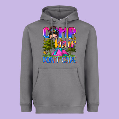 Camp Hair Don't Care Heavyweight Hoodie Designed By Zillion Design Studio