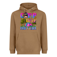 Toasted Coconut camp hair don't care Heavyweight Hoodie - Zillion Design Studio