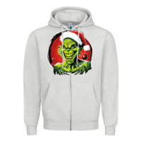 Dove Grey Grinch Zipper Hoodie - Unal Design