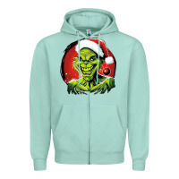 Seafoam Grinch Zipper Hoodie - Unal Design