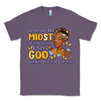 Lavender even in the midst of my storm i see god working it Classic Tee - MaliasSmallBusiness