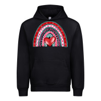 Black valentine's day rainbow Urban Hoodie - BarkalooDesign