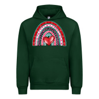 Forest Green valentine's day rainbow Urban Hoodie - BarkalooDesign
