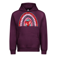 Mauve Wine valentine's day rainbow Urban Hoodie - BarkalooDesign