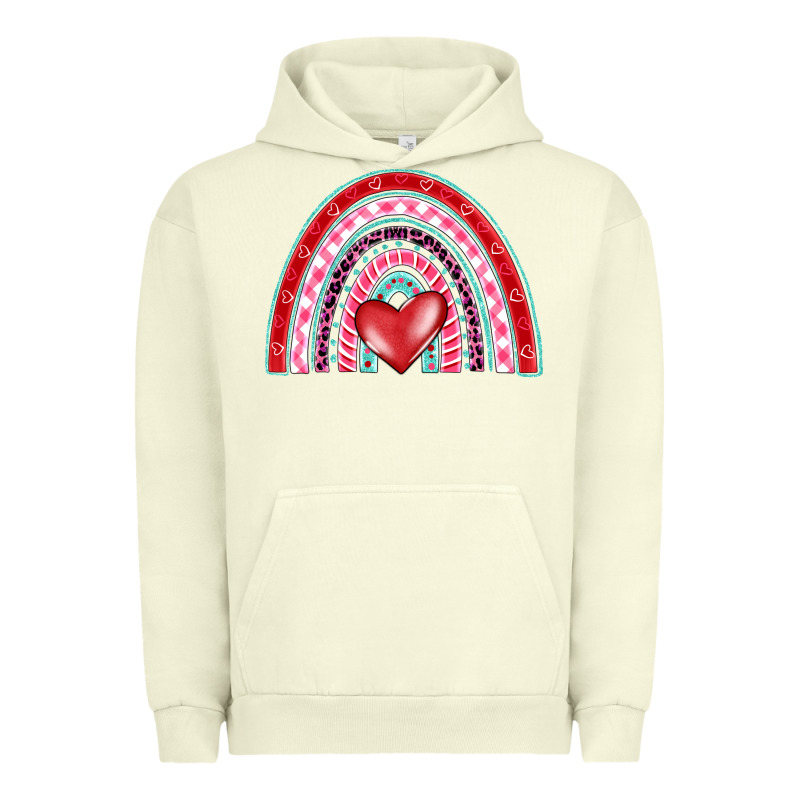 Valentine's Day Rainbow Urban Hoodie by BarkalooDesign | Teevron