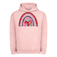 Pigment Salmon valentine's day rainbow Urban Hoodie - BarkalooDesign