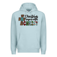 Blue Mist christmas begins with christ Premium Hoodie - AdoDesignShop