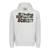 Dove Grey christmas begins with christ Premium Hoodie - AdoDesignShop
