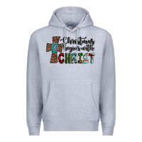 Heather Grey christmas begins with christ Premium Hoodie - AdoDesignShop