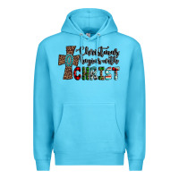 Ocean Blue christmas begins with christ Premium Hoodie - AdoDesignShop